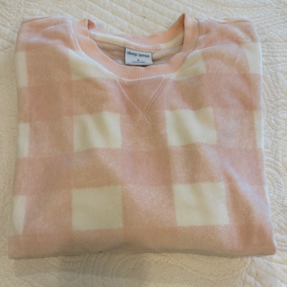 Pink and White Checkered Lounge Shirt